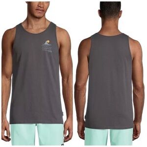 NEW O'Neill Men's Sleeveless Graphic Grey Tempo Tank Top